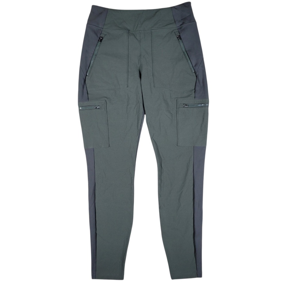 Athleta Headlands Hybrid Cargo II Tight Womens 8 Green Hiking Outdoor Leggings